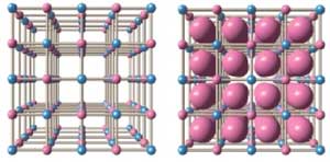 Crystal structure of cobalt Prussian blue analog