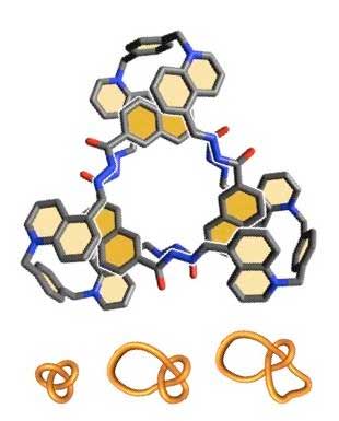 Chemical structure of a molecular knot