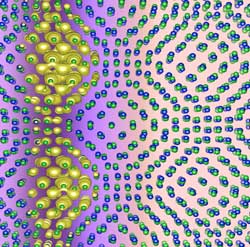 charge density distribution in one-dimensional correlated states