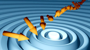 Spin waves propagating in a magnetic material