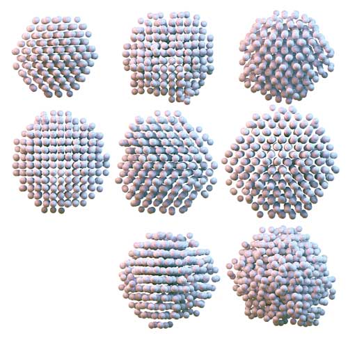 3D atomic structure of platinum nanoparticles
