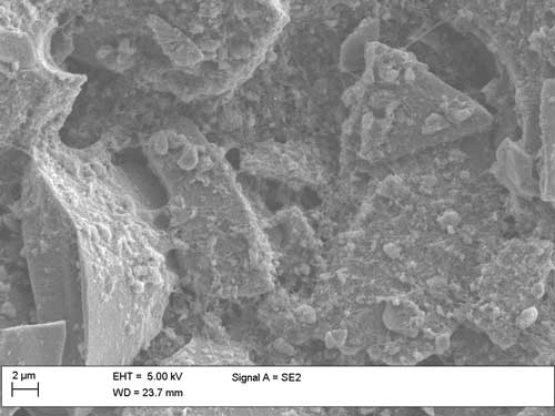 SEM image of hybrid anode nanomaterial