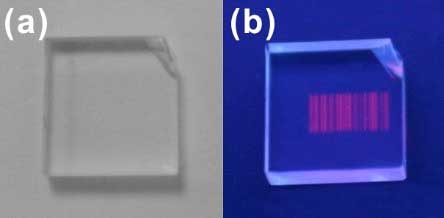 High-OH fused silica with a barcode