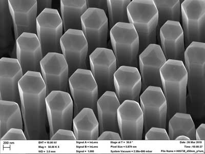 Nanofibers of germanium-silicon alloy with a hexagonal crystalline structure
