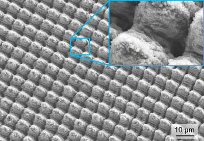 laser structured aluminium surface