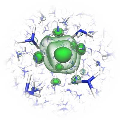 the structure of a solvated electron in liquid ammonia