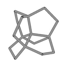 Fused pentagons as a constituent unit of pentadiamond