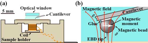 Experimental setup used for a magnetic excitation system