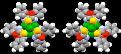two nanoclusters