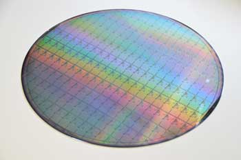 A wafer filled with memristors