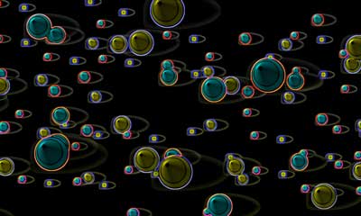 exotic particles that stick to all surfaces in a superfluid