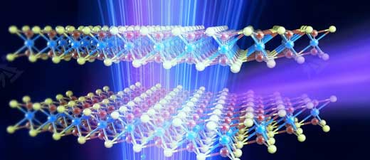 X-ray emission by free electrons impinging on a van der Waals material