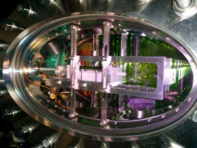 experimental stage with ultracold atoms