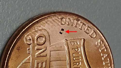 a microrobot on a penny