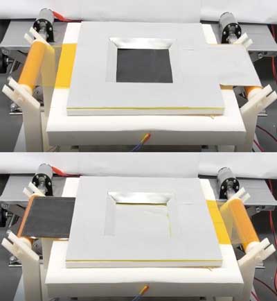 A nanomaterial sheet can be used to either bounce heat away or absorb it