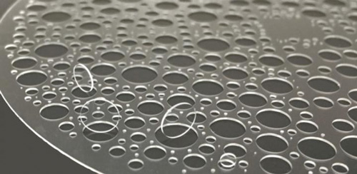 Fused silica wafer fabricated by selective laser etching