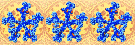 A train of molecular gears composed of star-shape molecules