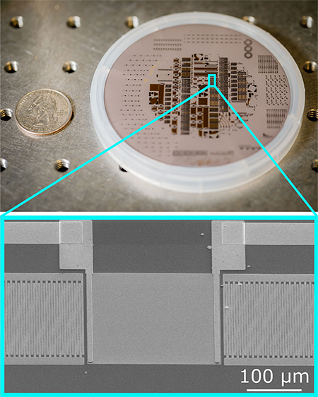 An acousto-electric chip
