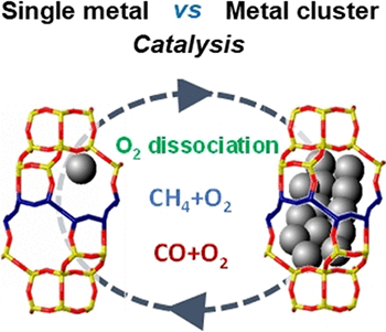 single metal vs metal cluster catalysis