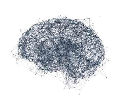illustration of a brain's neuron network