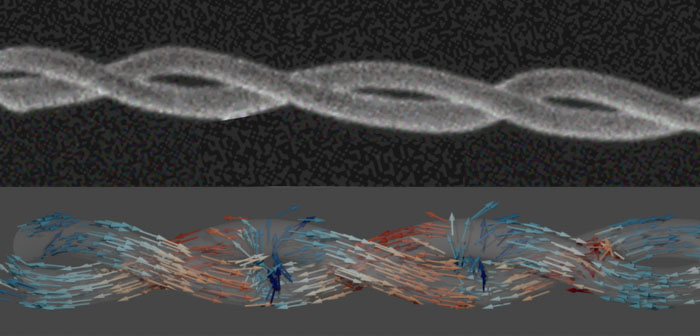 Nanomagnets SEM simulation combo