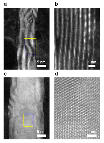 Vertically and horizontally oriented nanoribbon stacks