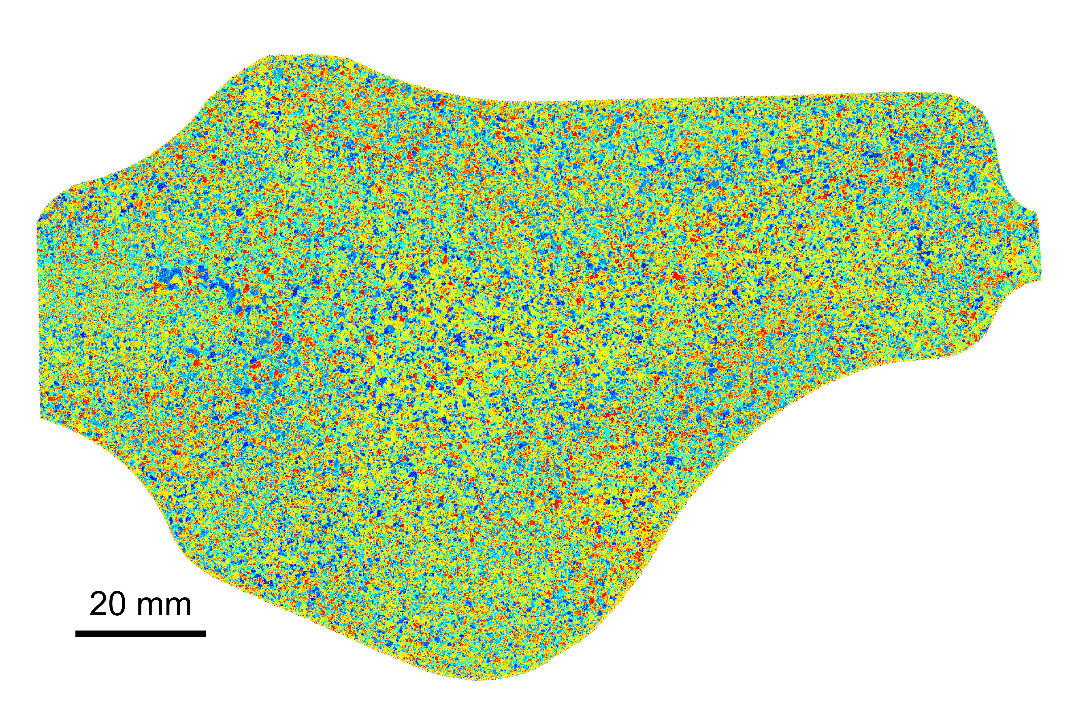 SRAS scans of titanium alloy shows the crystal structure