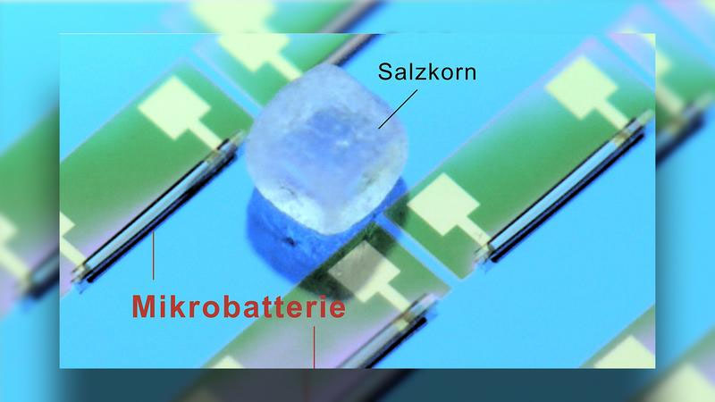 The world's smallest battery is smaller than a grain of salt