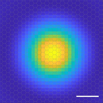 an exciton’s probability cloud shows where the electron is most likely to be found around the hole