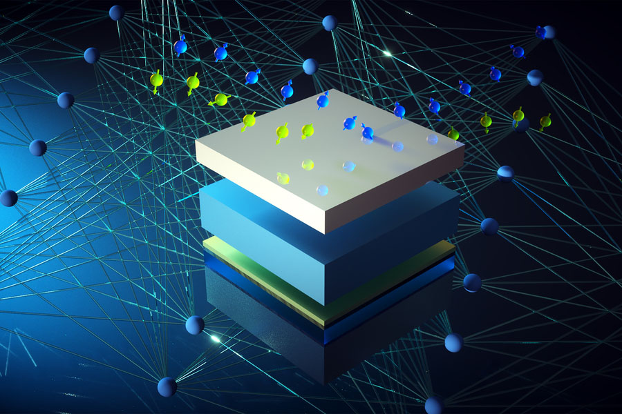 hidden magnetic properties in multi-layered electronic material