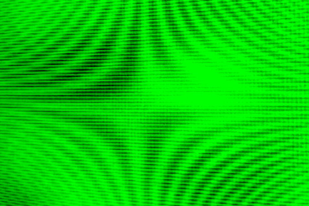 green moiré pattern