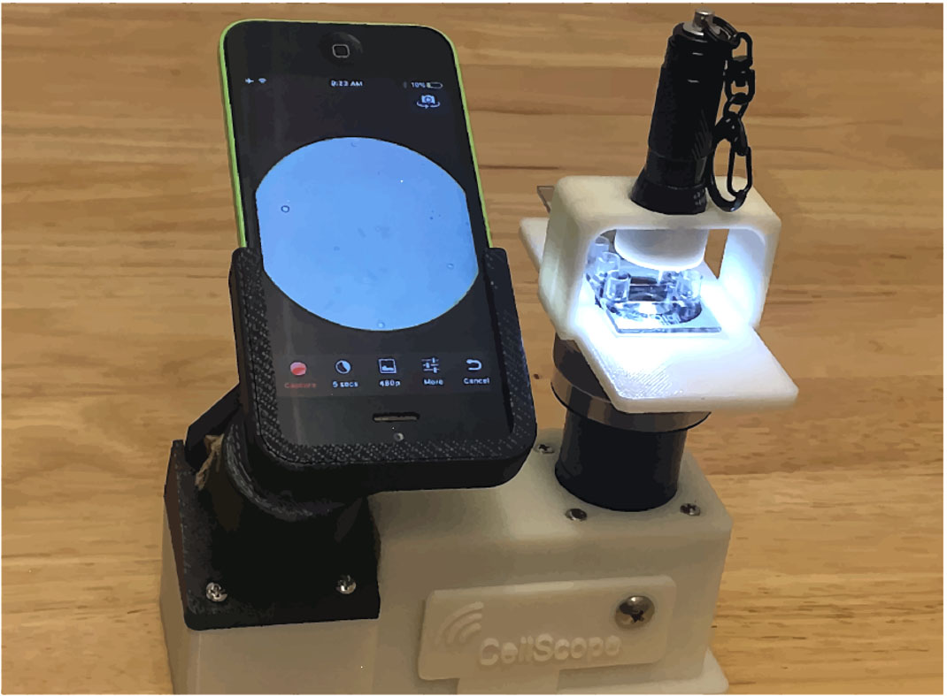 The high speed of the rolling DNA-based motor allows a simple smart phone microscope to capture its motion through video.