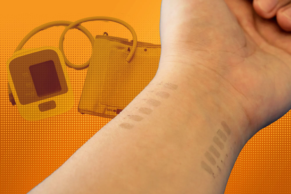 electronic tattoo blodd pressure device