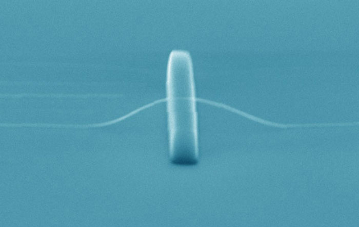 SEM image of a suspended nanowire