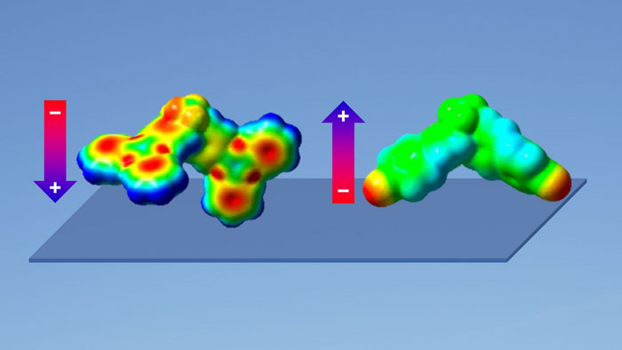 Molecules producing different surface potentials