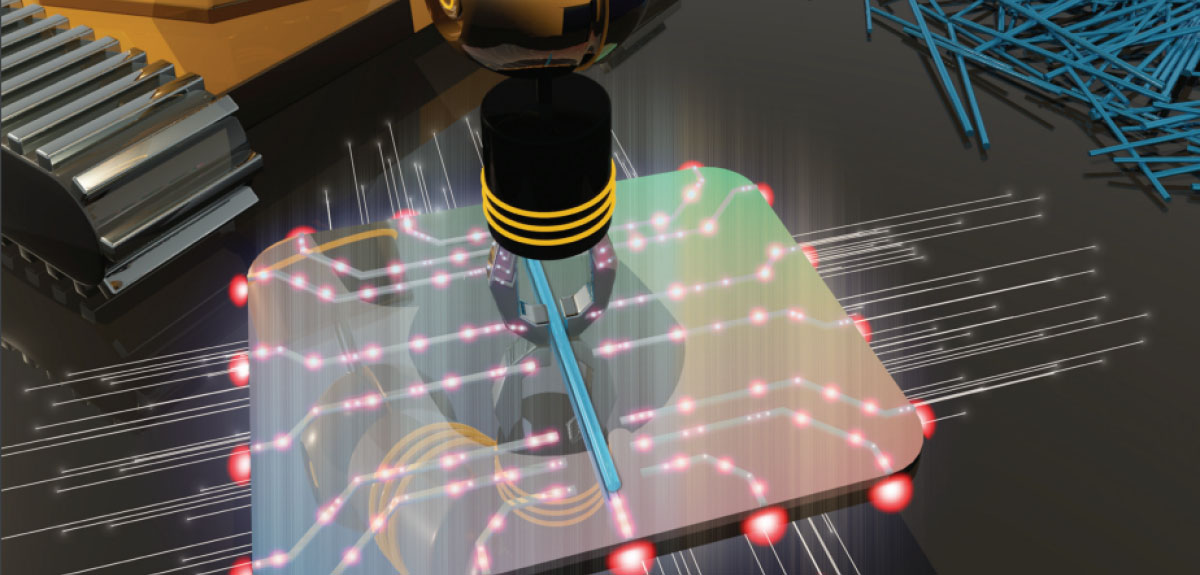 precisely placing nanowires onto chip devices