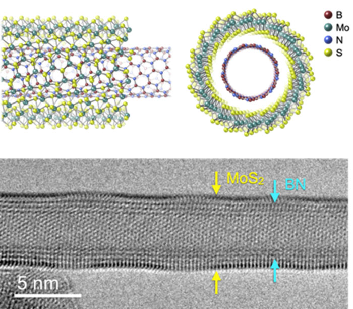 Nanotube grown on a nanotube