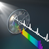 An on-chip time-lens generates ultrafast pulses