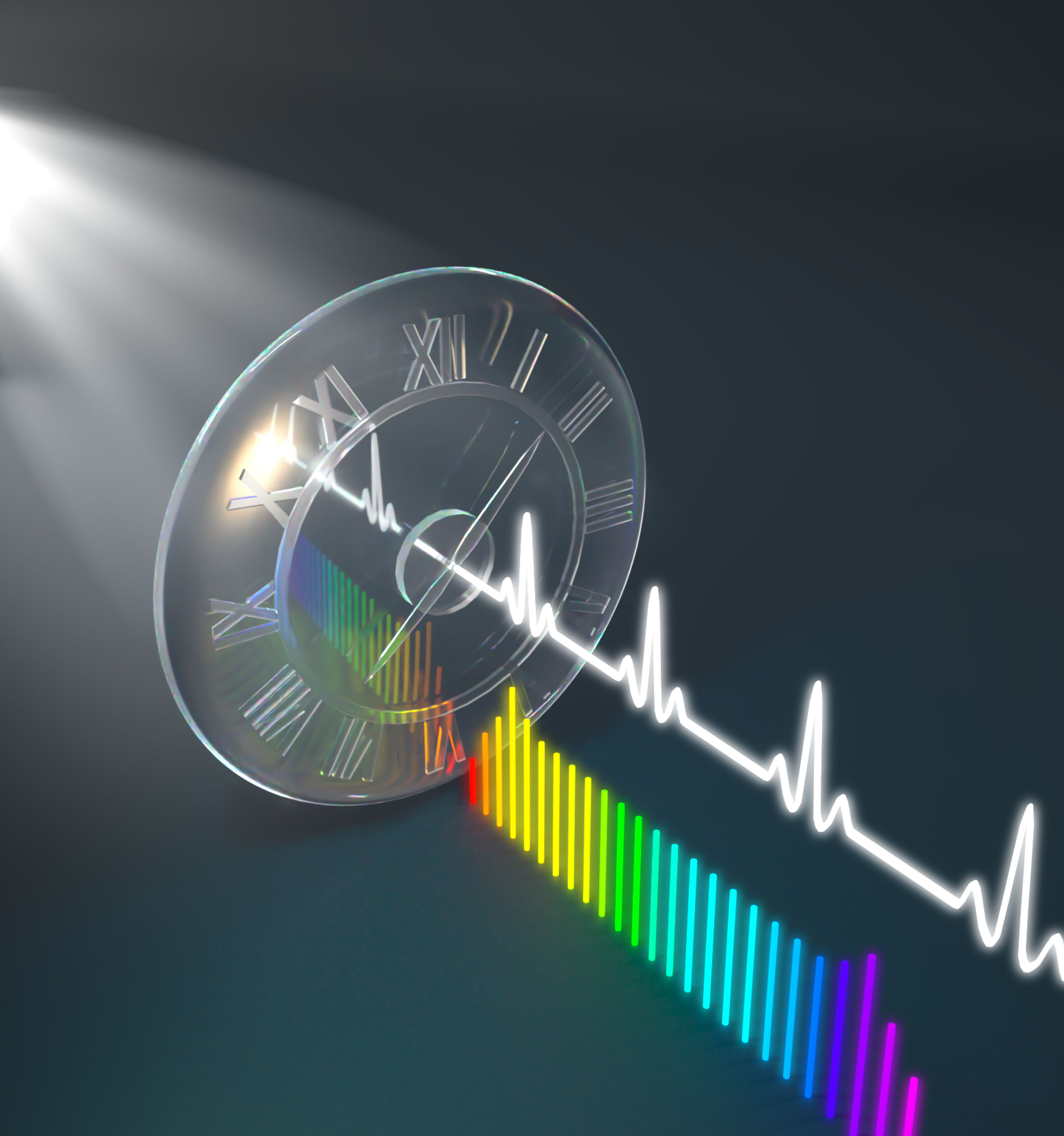  time lens transforms a continuous-wave, single-color laser beam into a high-performance, on-chip femtosecond pulse source