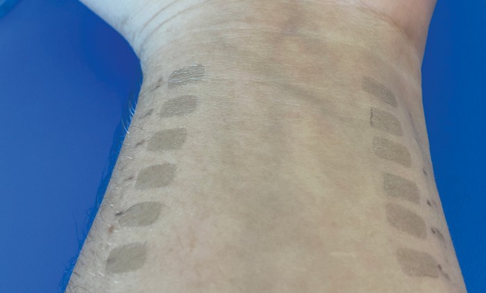 graphene tattoos, applied on the underside of the wrist