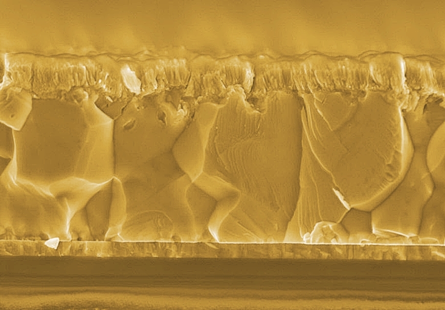 Bifacial CIGS solar cell layers