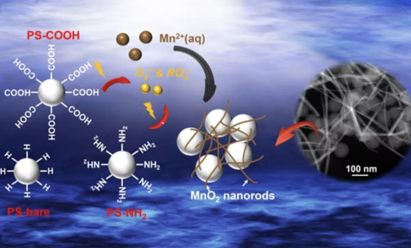 Nanoplastics facilitate redox chemistry in the environment under light illumination