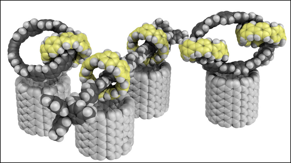 interlocking rings of carbon-based molecules