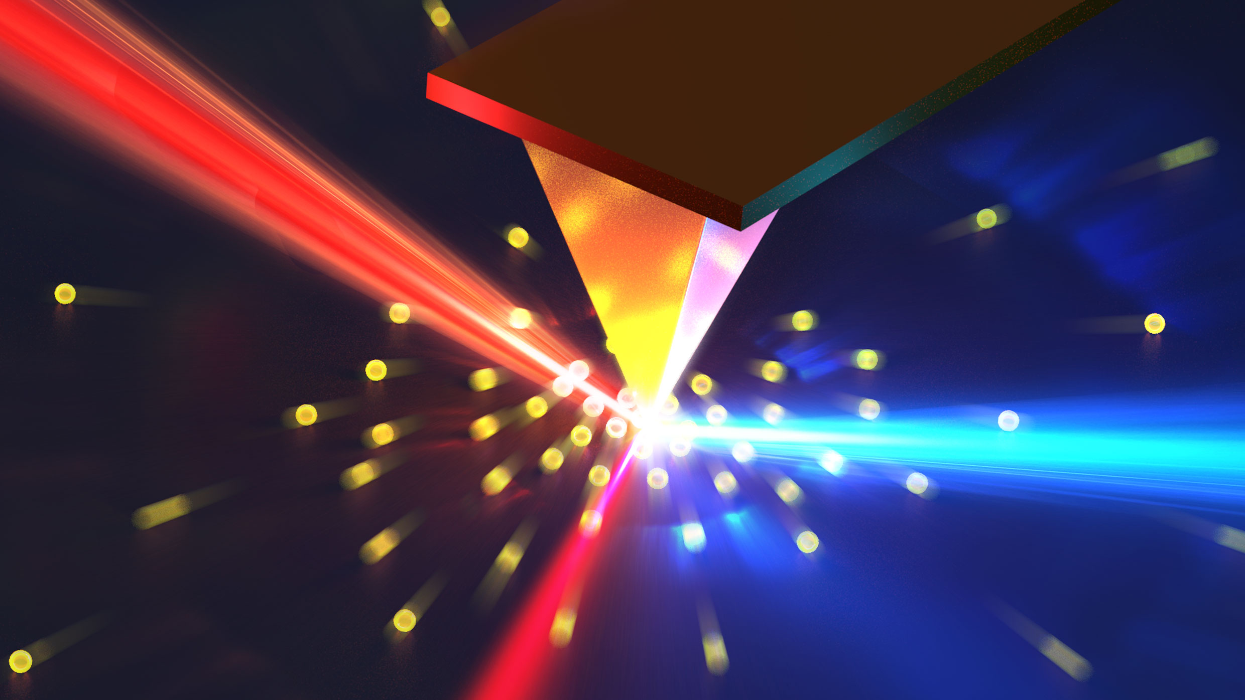 Optical nanoscopy uses laser beams to strike free electrons, scattering light and providing insights into electron distribution and dynamics within semiconductor materials
