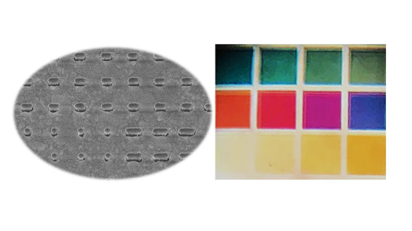 Codable colors reflected by silver nanostuctures