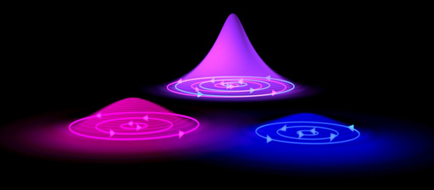An artist’s depiction of quantum vortices