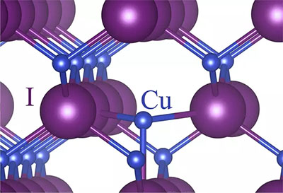 Temporary formation of a defect pair in copper iodide