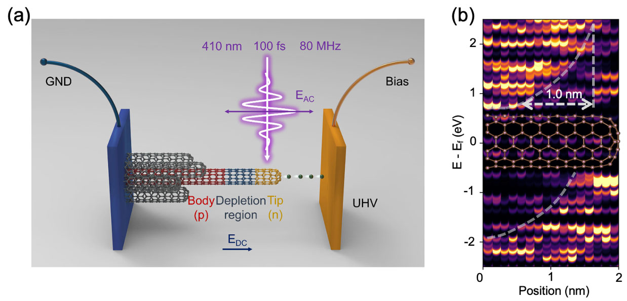 ultrafast electron emission from carbon nanotubes