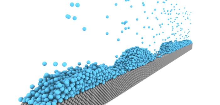 Computer simulation of rogue wave nanoparticles