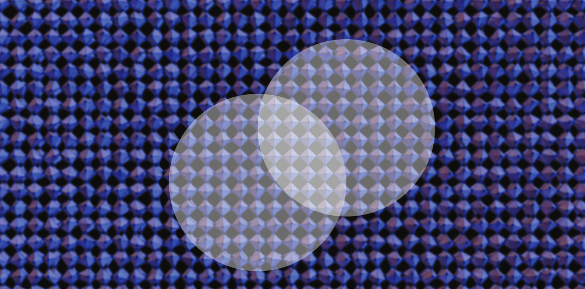 >excited electrons (at the centre of the image) can straighten out the skewed crystal lattice of perovskite nanocrystals
